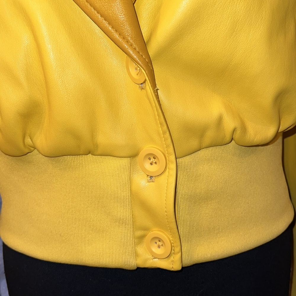 Faux leather jacket women’s - Picture 3 of 8